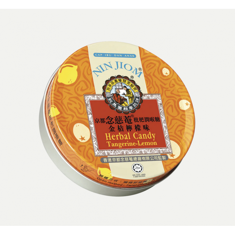 Nin Jiom Herbal candy tangerine lemon 60 gram