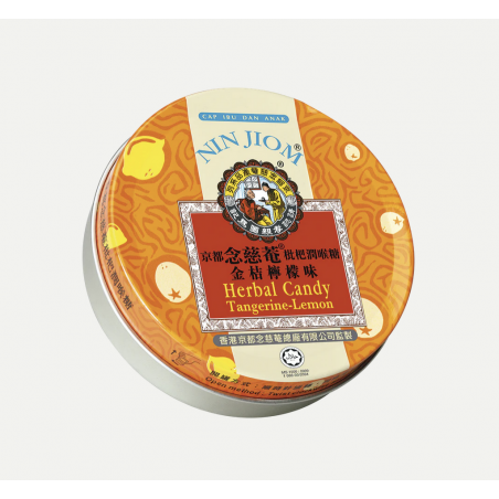 Nin Jiom Herbal candy tangerine lemon 60 gram