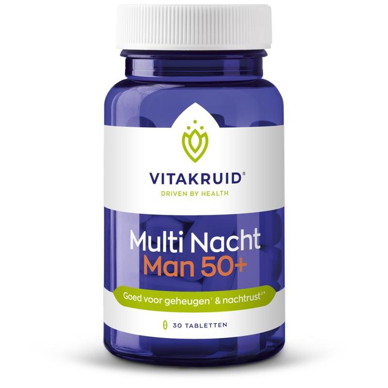 Vitakruid Multi Nacht Man 50+ 30 tabletten