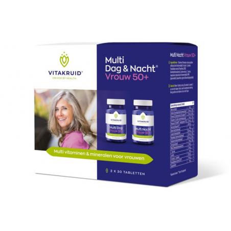 Vitakruid Multi Dag & Nacht Vrouw 50+ 60 tabletten