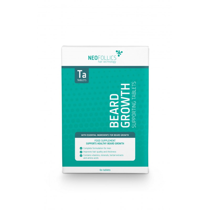 Neofollics Baard groei tabletten 60 tabletten