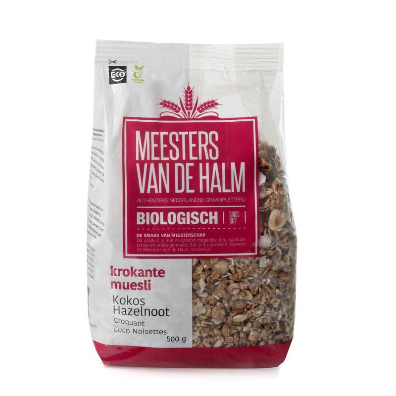 Krokante muesli kokos hazelnoot