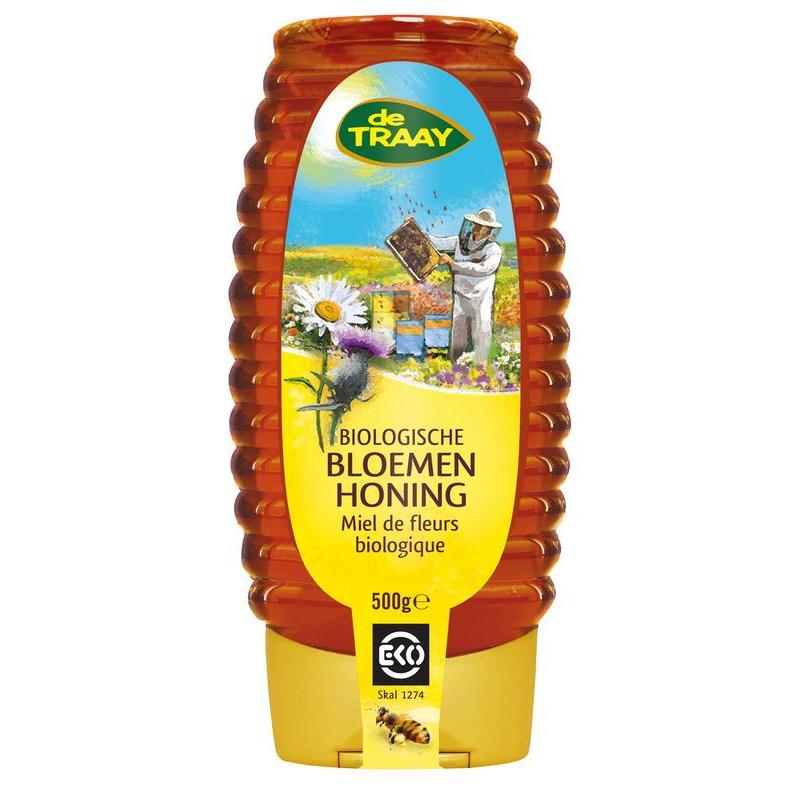 Bloemenhoning bio vloeibaar knijpfles