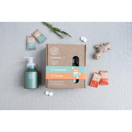 The Green Lab Co handzeep startset rozem&gember