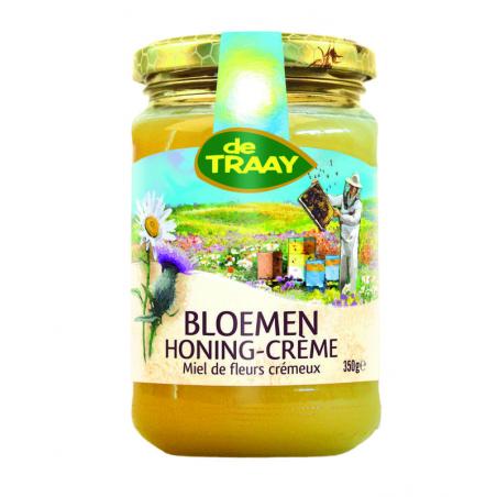 Traay honing bloemen creme 350g