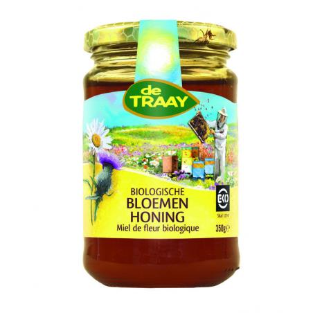 Traay Bloemenhoning Vloeibaar Bio 350 gram