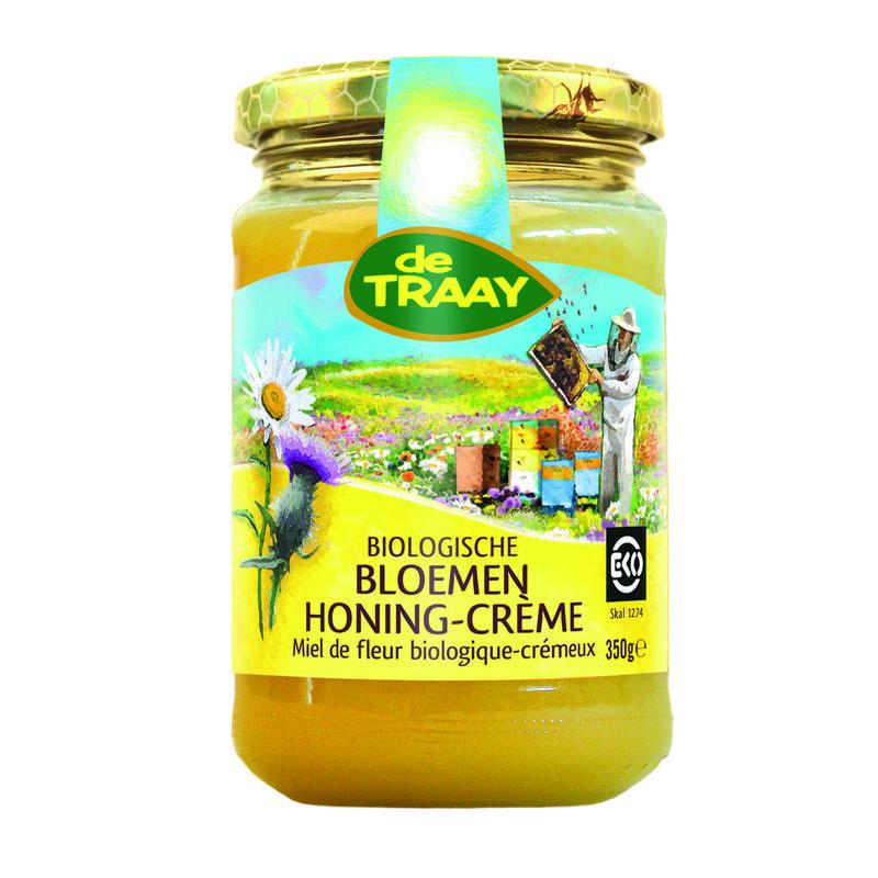 Traay Bloemenhoning Crème Bio 350g