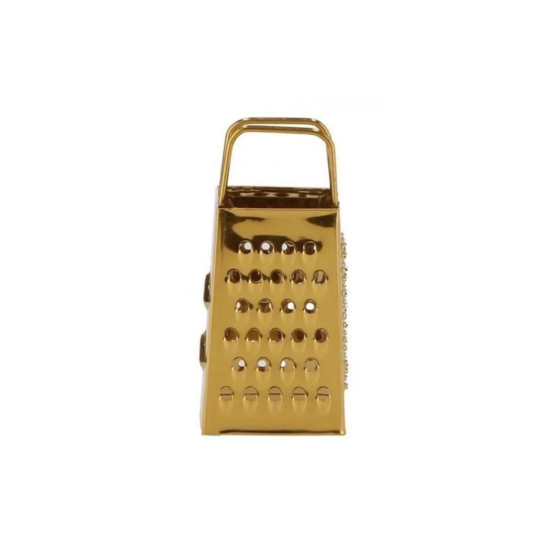 Rasp amberblokje goudkleurig Rasp amberblokje goudkleurig