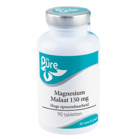 It's Pure Magnesium Malaat 150 mg 90 tabletten