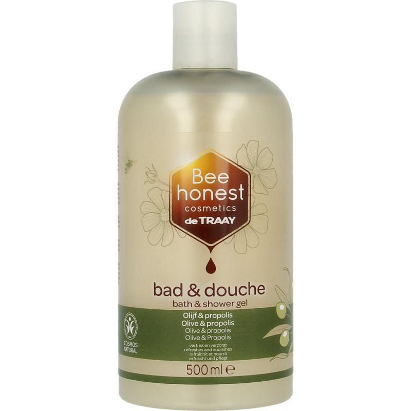 Bee Honest Cosmetics Bad en Douche  Olijf & Popoplis 500 ml