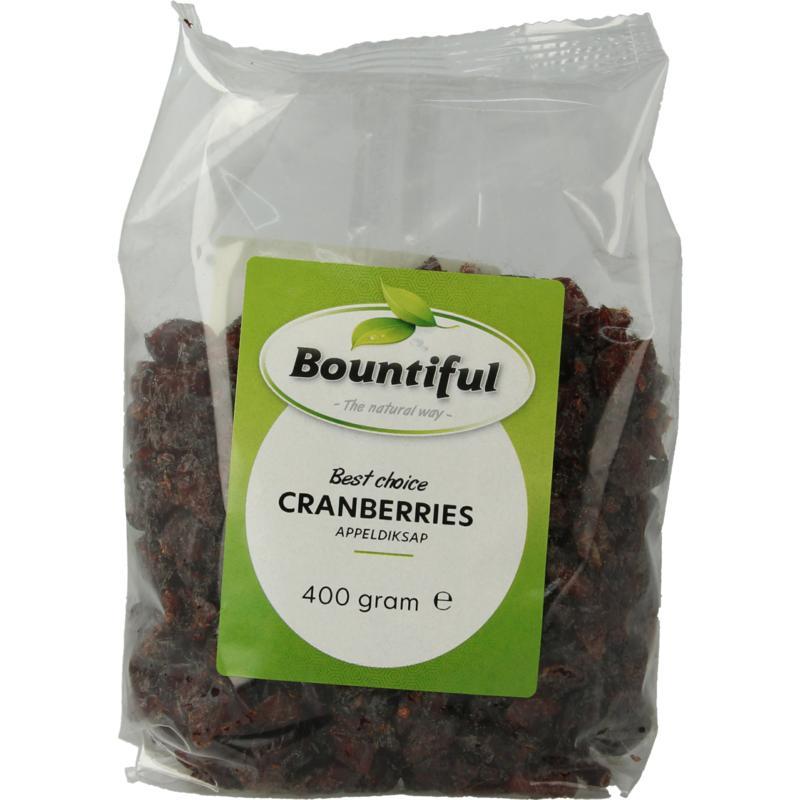Bountiful cranberries appeldiksap