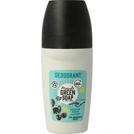 Marcel's Green Soap Deodorant Roller Mimosa Blackcurrant Mimosa & Zwarte Bes