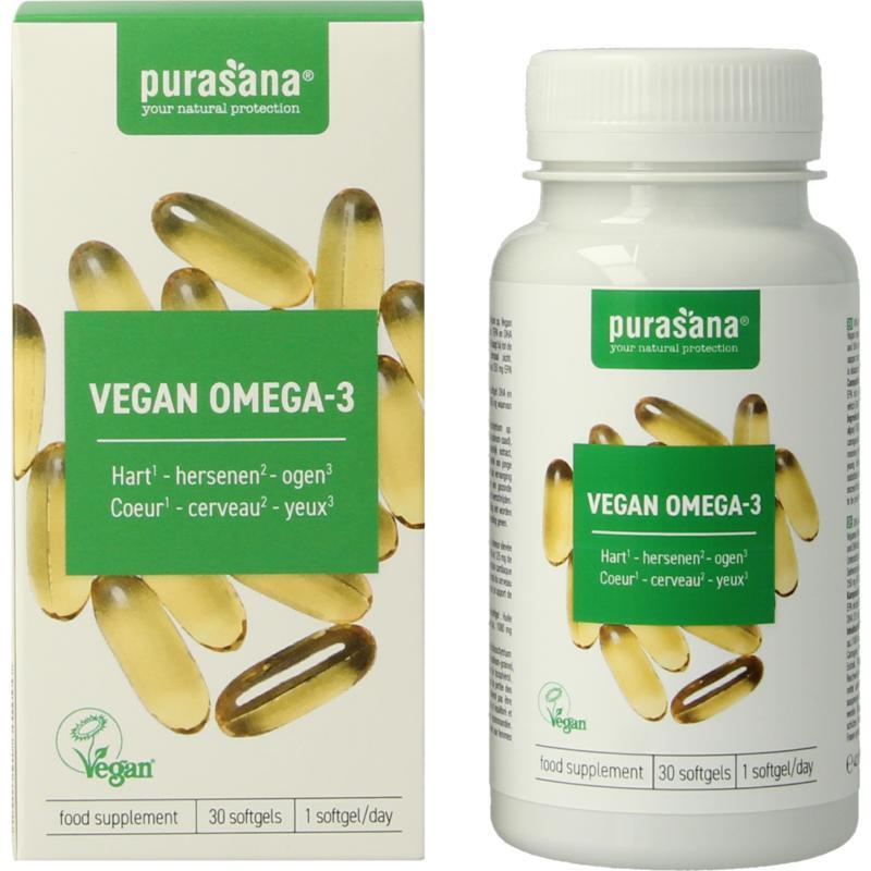 Purasana Omega-3 Vegan 30 softgels