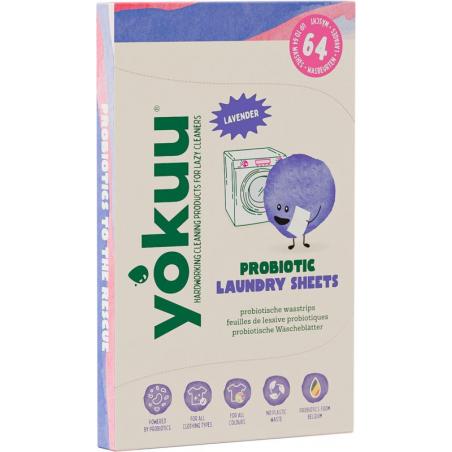 Yokuu Wasstrips Lavendel 32 stuks 64 wasbeurten 96 gram