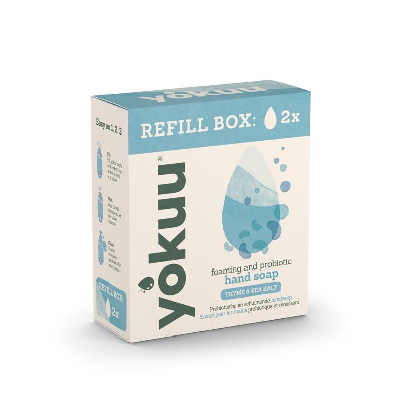 Yokuu Handzeep Thyme & Sea Salt Refill Box 2 parels