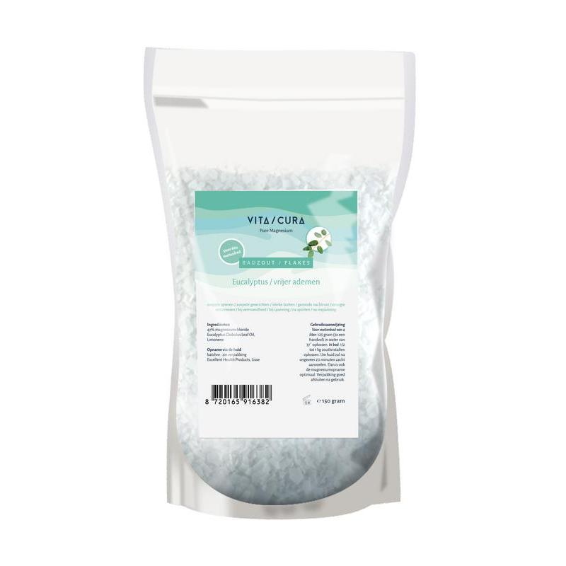 Vitacura Magnesium Zout Flakes - Eucalyptus 150 gram
