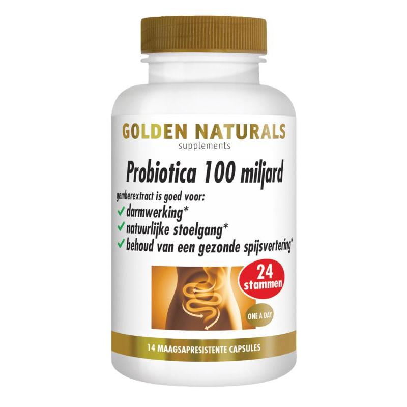 Golden Naturals Microbiotica 100 miljard 14 vcap