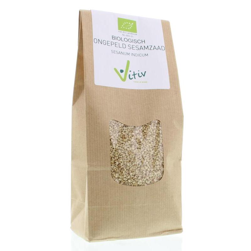 Vitiv Sesamzaad ongepeld bio