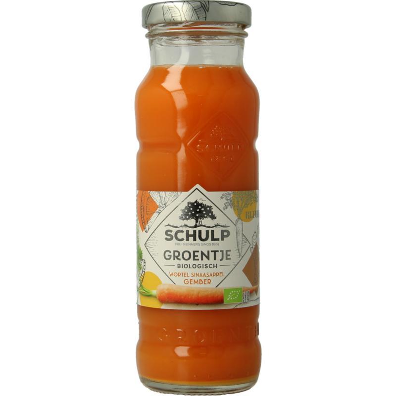 Schulp Groentje Biologisch Wortel Sinaasappel & Gember 200ml