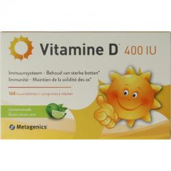 METAGENICS Vit d 400 iu nf 168 kauwtabletten blister