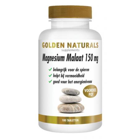 Golden Naturals magnesium malaat vegan