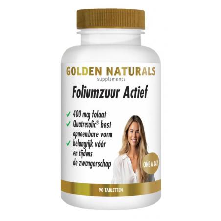 Golden Naturals Foliumzuur actief