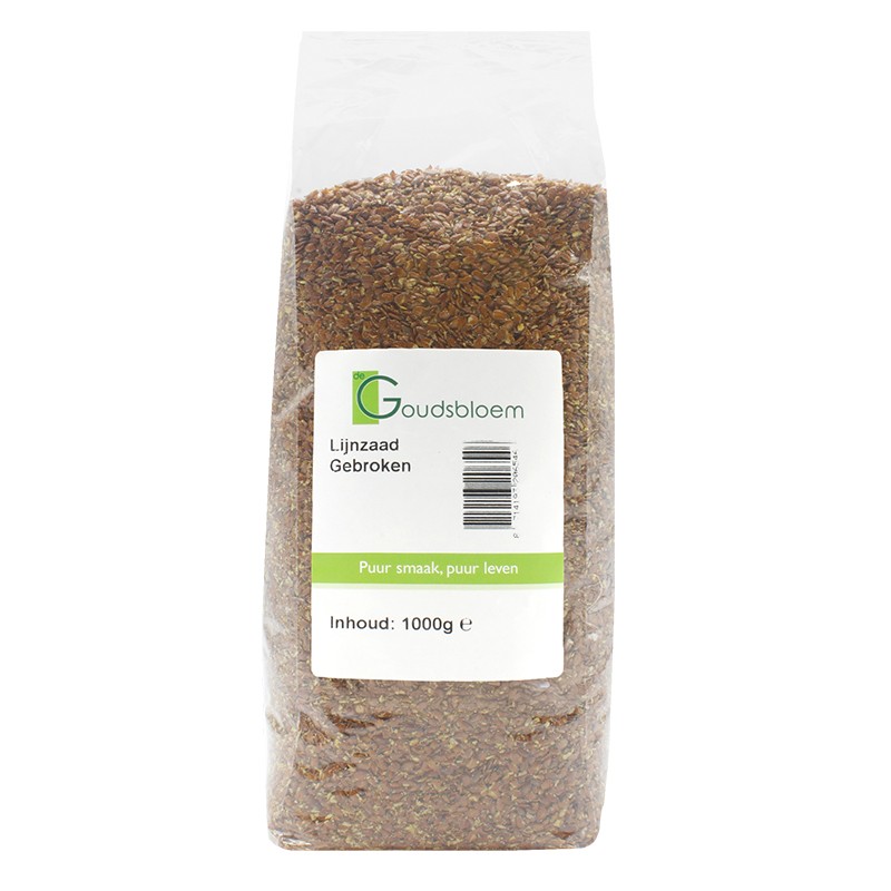 De Goudsbloem Lijnzaad gebroken 1000 gram