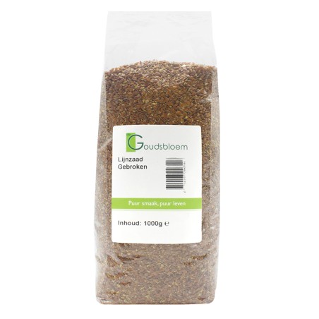 De Goudsbloem Lijnzaad gebroken 1000 gram