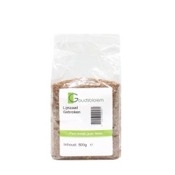 De Goudsbloem lijnzaad gebroken 500 gram