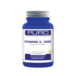 Puro Food Supplementen Vitamine E400 60 capsules