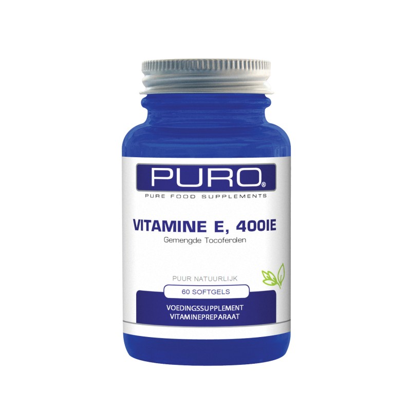 Puro Food Supplementen Vitamine E400 60 capsules