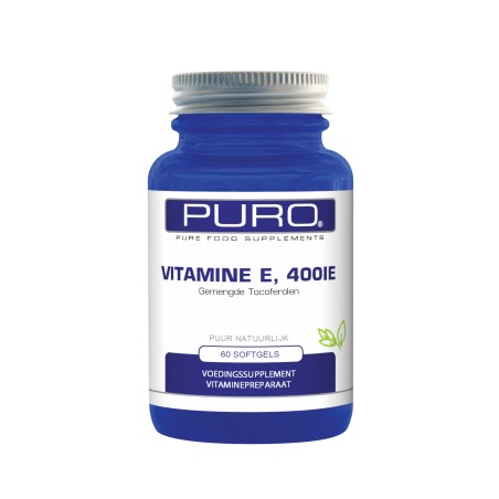 Puro Food Supplementen Vitamine E400 60 capsules