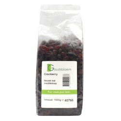 De Goudsbloem Cranberry gezoet met vruchtensap 1000 gram