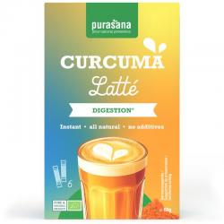 Purasana latte curcuma 6x10g bio