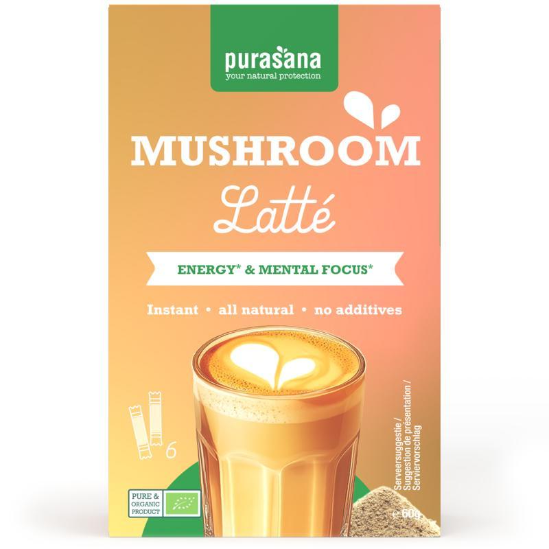 Purasana latte muchroom 6x10g bio