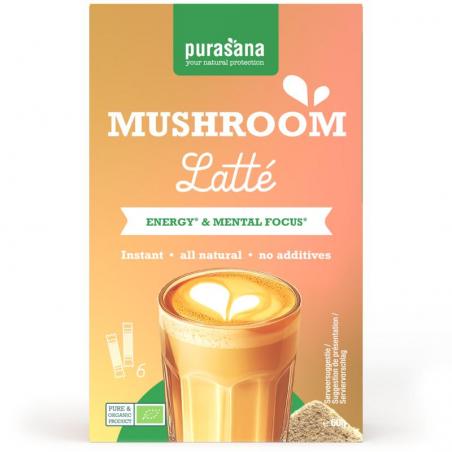 Purasana latte muchroom 6x10g bio