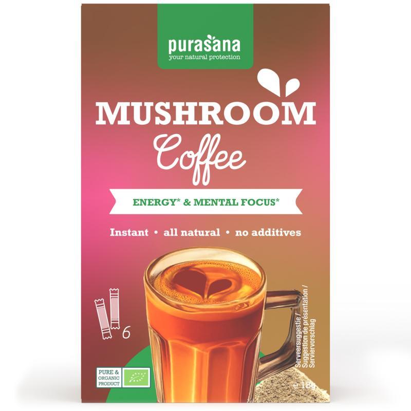 Purasana muchroom coffee 6x3g bio
