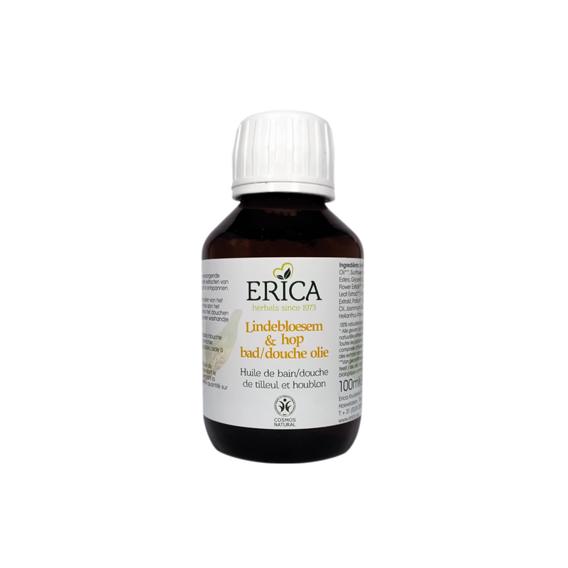 Erica Bad & Douche Olie Lindebloesem Hop 100 ml