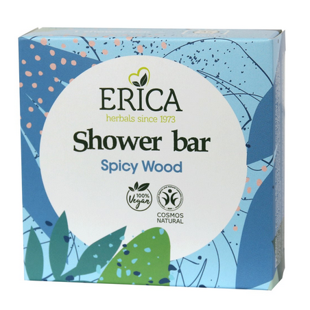 Erica Shower Bar Spicy Wood 95 gram