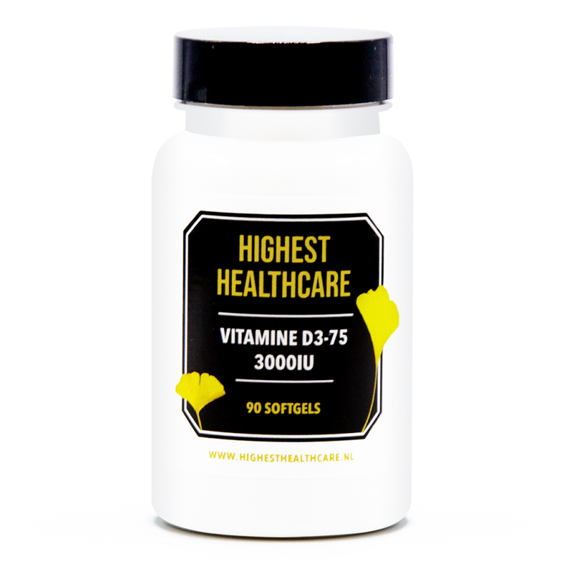 Highest Healthcare Vitamine D3 75 3000iu 90 softgels Highest Healthcare Vitamine D3 75 3000iu 90 softgels