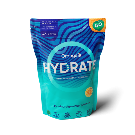 Orangefit Hydrate lemon orange elektrolyten poeder 40 drinks 300 gram