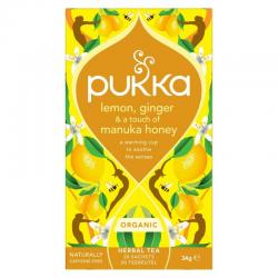 Pukka lemon ginger touch man hon bio