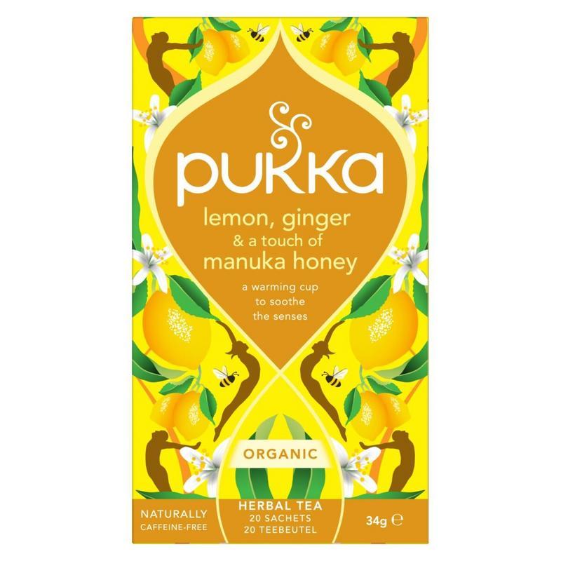Pukka lemon ginger touch man hon bio