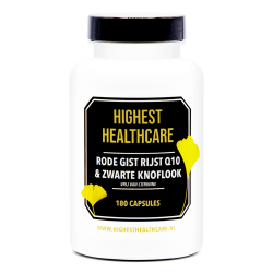 Highest Healthcare Rode Gist Rijst Q10 & Zwarte Knoflook 180cp