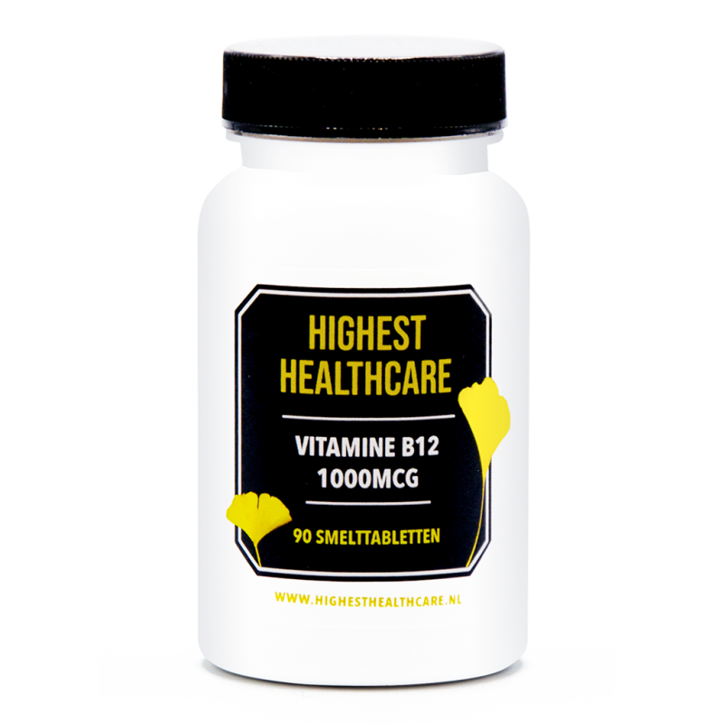Highest Healthcare Vitamine B12 1000 mcg 90 smelttabletten Highest Healthcare Vitamine B12 1000 mcg 90 smelttabletten