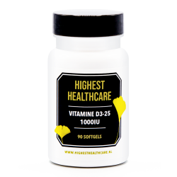 Highest Heatlhcare Vitamine D3 25 1000iu 90 softgels