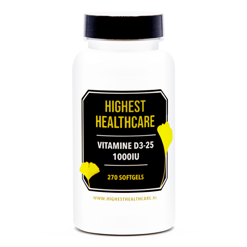 Highest Healthcare Vitamine D3 25 1000iu 270 softgels Highest Healthcare Vitamine D3 25 1000iu 270 softgels