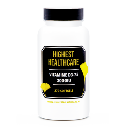 Highest Healthcare Vitamine D3 75 3000IU 270 softgels