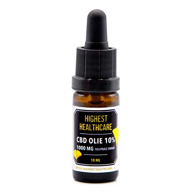 Highest Healthcare CBD Olie 10% met neutrale smaak 10 ml Highest Healthcare CBD Olie 10% met neutrale smaak 10 ml