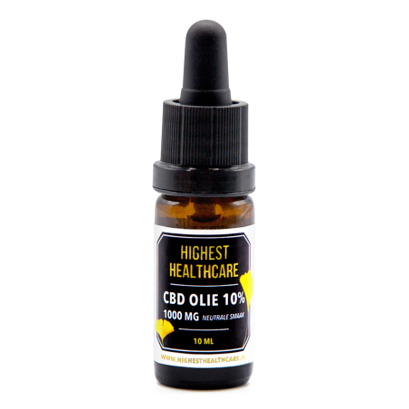 Highest Healthcare CBD Olie 10% met neutrale smaak 10 ml
